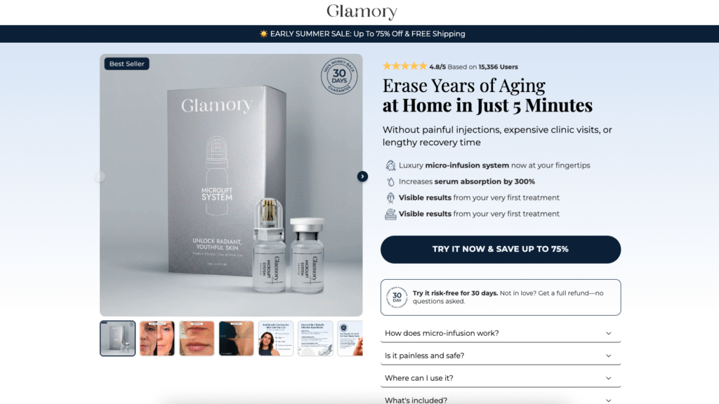Try-Glamory Funnel | Funnelish Expert